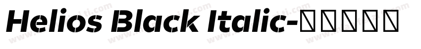 Helios Black Italic字体转换
